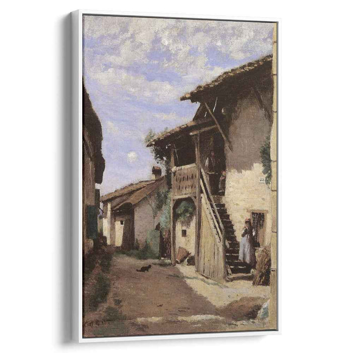A Village Street, Dardagny by Camille Corot