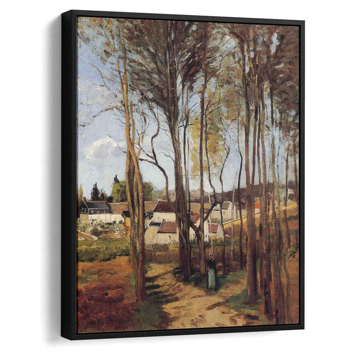 A Village through the Trees (1868) by Camille Pissarro