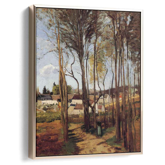 A Village through the Trees (1868) by Camille Pissarro