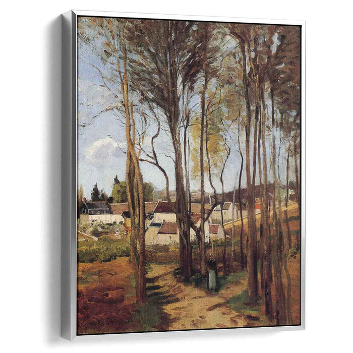A Village through the Trees (1868) by Camille Pissarro