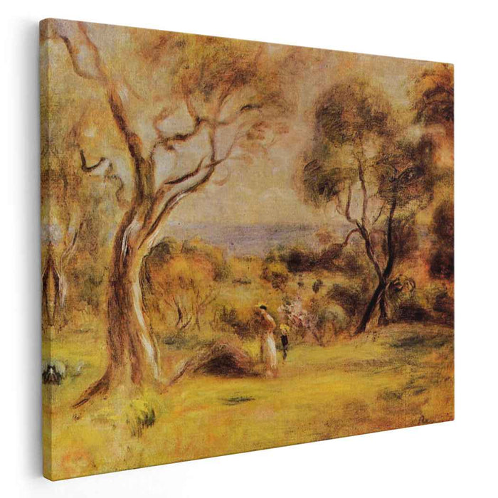 A Walk by the Sea (1915) by Pierre-Auguste Renoir