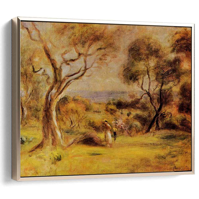 A Walk by the Sea (1915) by Pierre-Auguste Renoir