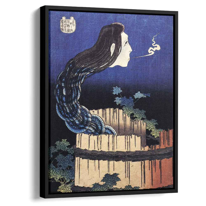 A woman ghost appeared from a well by Katsushika Hokusai