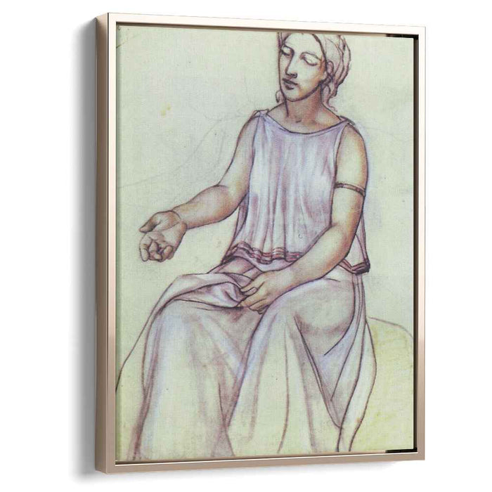 A woman in a chiton (1910) by Kuzma Petrov-Vodkin