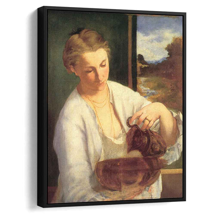 A woman pouring water (Study of Suzanne Leenhoff) (1858) by Edouard Manet