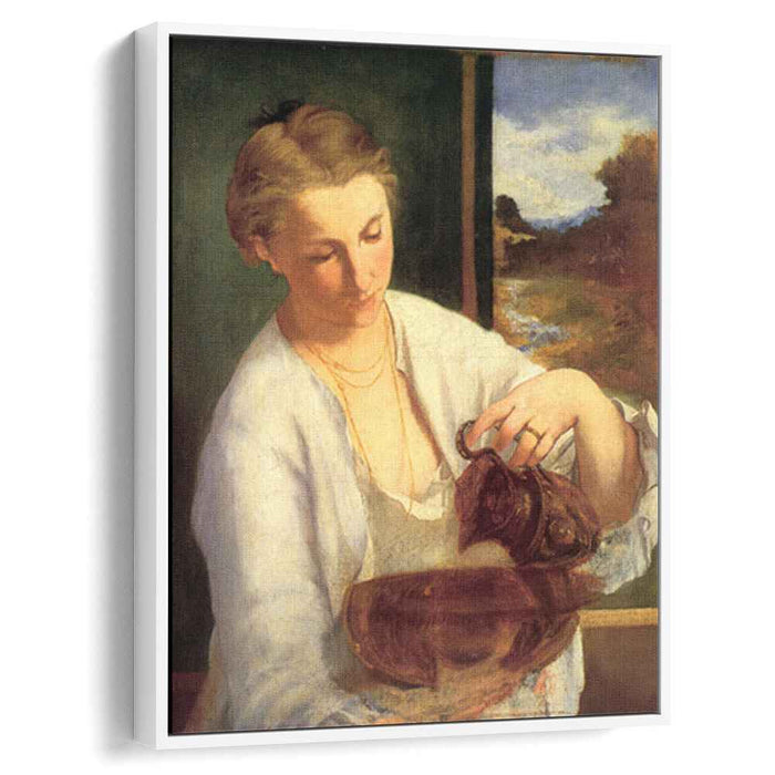 A woman pouring water (Study of Suzanne Leenhoff) (1858) by Edouard Manet