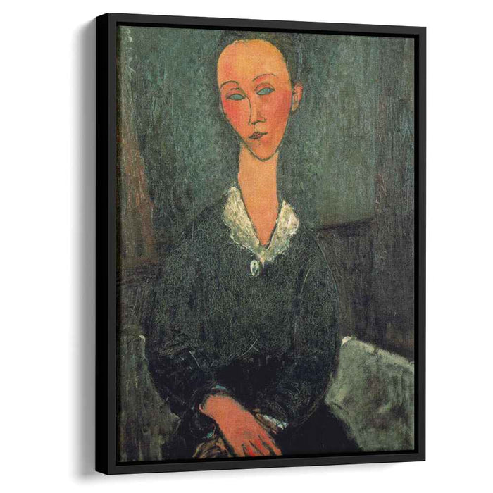 A woman with white collar (1916) by Amedeo Modigliani