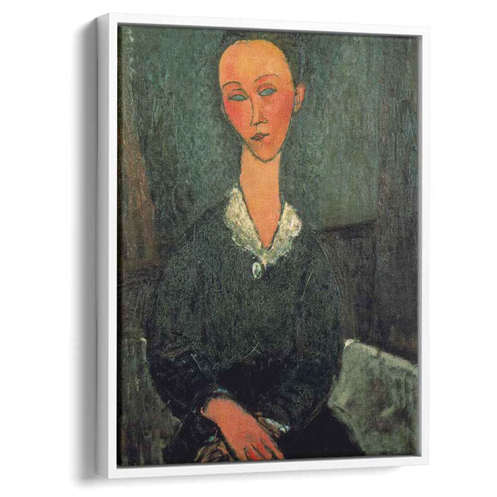A woman with white collar (1916) by Amedeo Modigliani