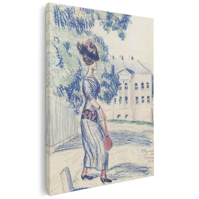 A young merchant's wife (1914) by Boris Kustodiev