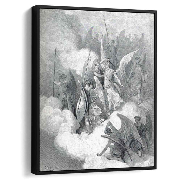 Abdiel and Satan (1868) by Gustave Dore