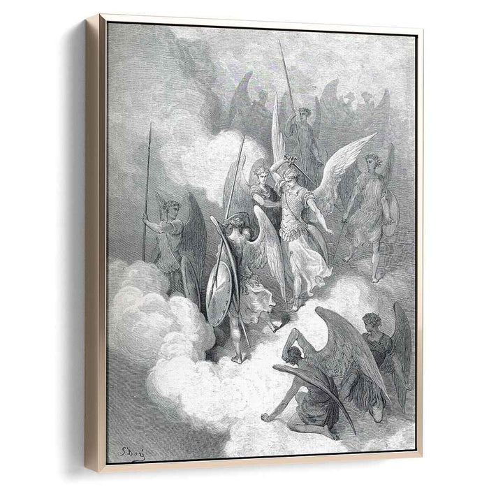 Abdiel and Satan (1868) by Gustave Dore