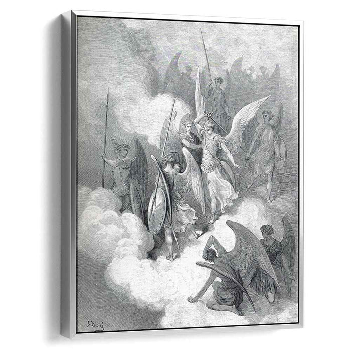 Abdiel and Satan (1868) by Gustave Dore