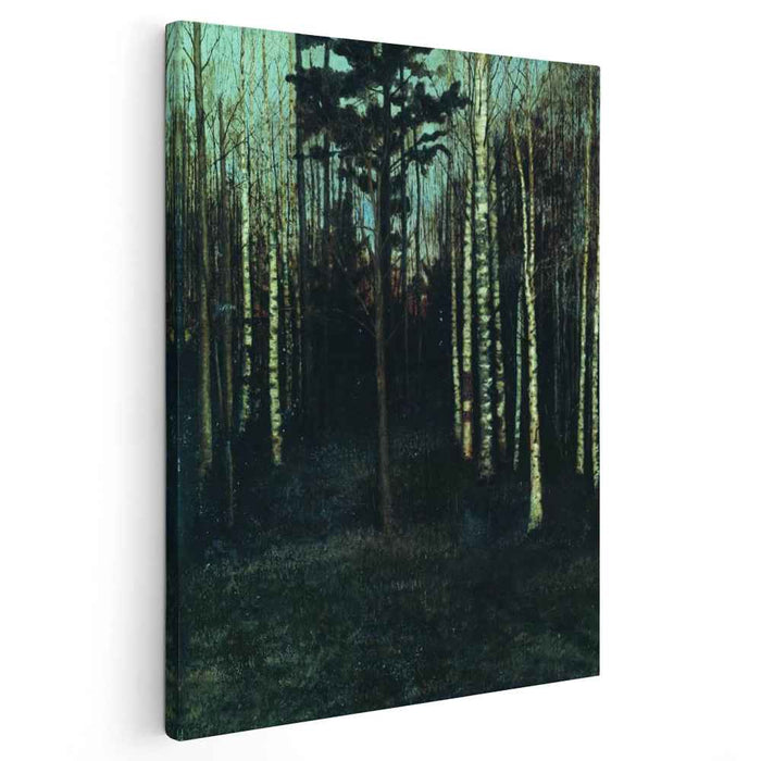 About nightfall. Grove. by Isaac Levitan