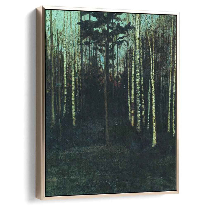 About nightfall. Grove. by Isaac Levitan