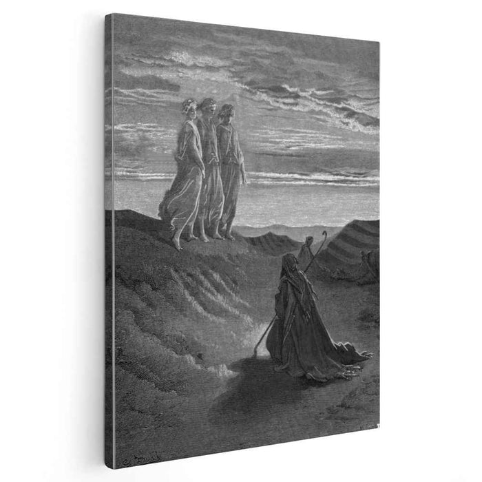Abraham, God and Two Angels by Gustave Dore