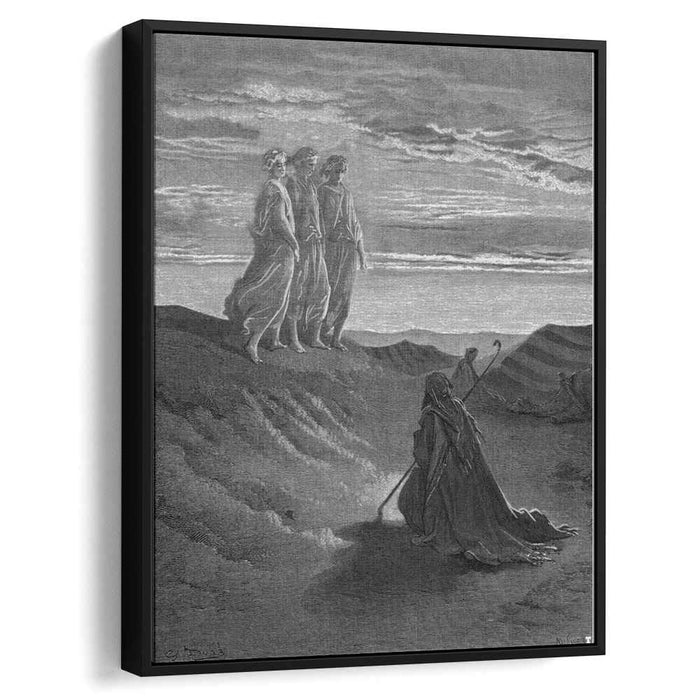 Abraham, God and Two Angels by Gustave Dore