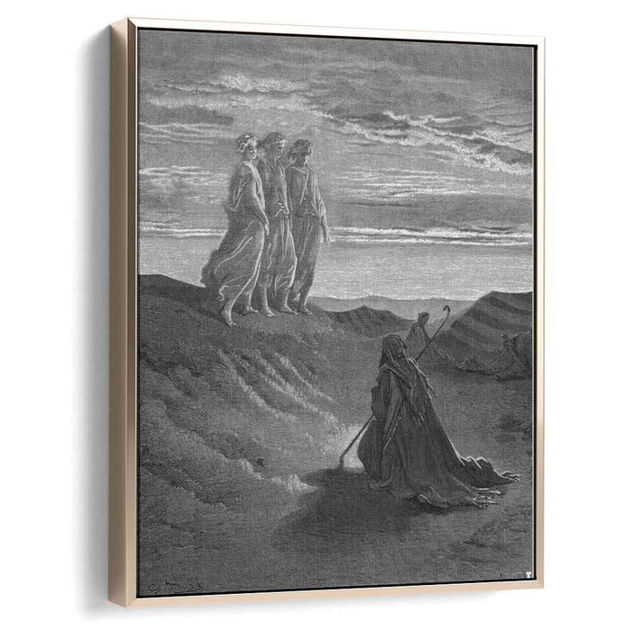 Abraham, God and Two Angels by Gustave Dore