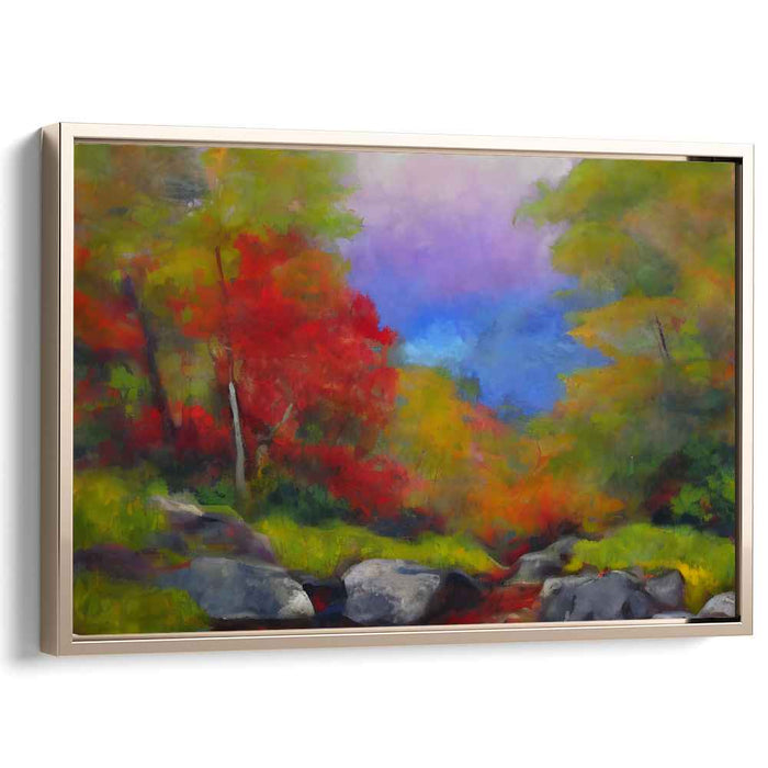 Enchanted Eden Escapade: Lush Landscape Canvas Art