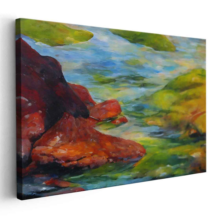 Colorful Impressions: Impressionist Landscape with Vibrant Hues