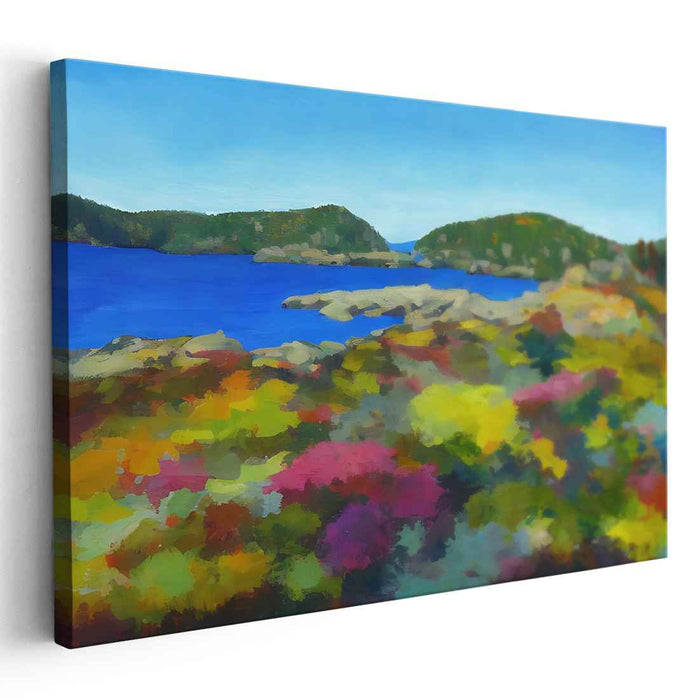 Serenade of Verdant Dreams: Lush Landscape Canvas Art