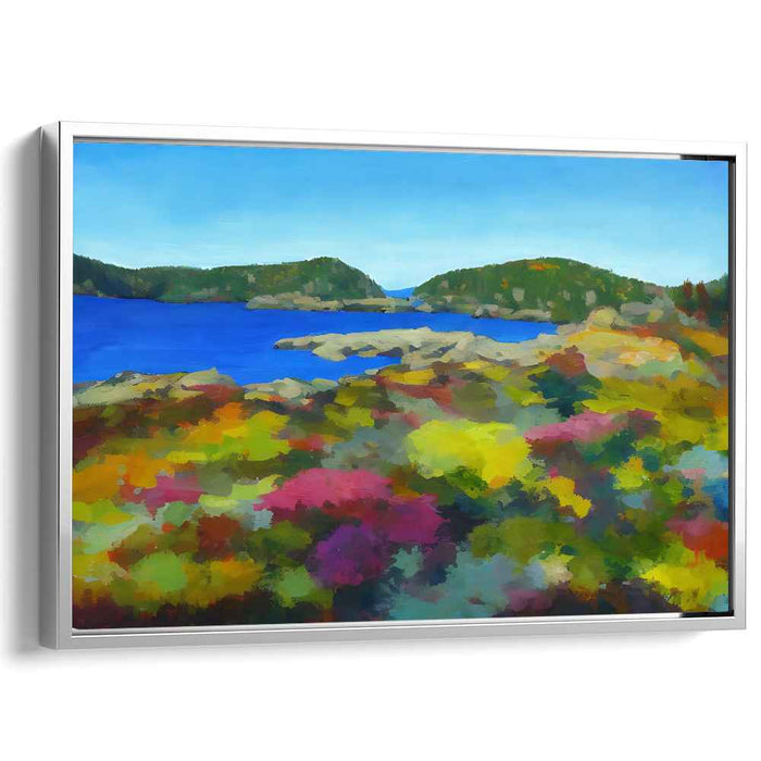 Serenade of Verdant Dreams: Lush Landscape Canvas Art