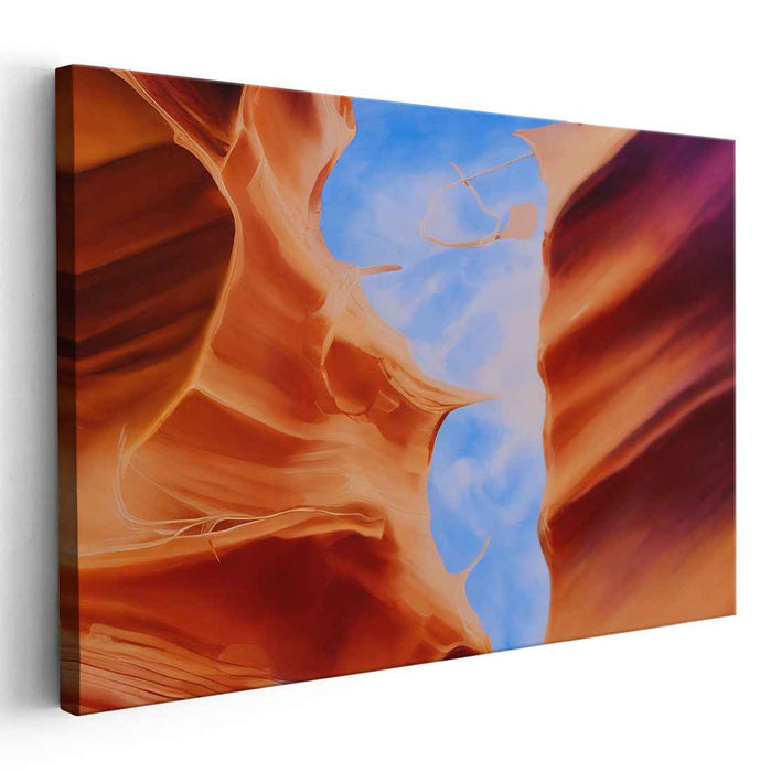 Ethereal Valley Symphony: Majestic Landscape Canvas Art Print