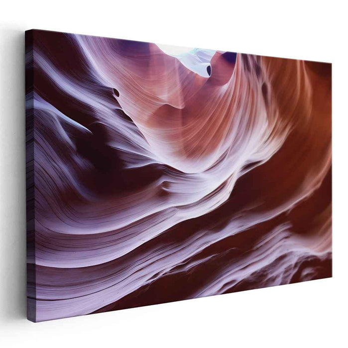 Eons Whispering Earth's Tales: Geologic Time Canyon Landscape Canvas Art