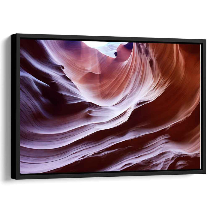 Eons Whispering Earth's Tales: Geologic Time Canyon Landscape Canvas Art