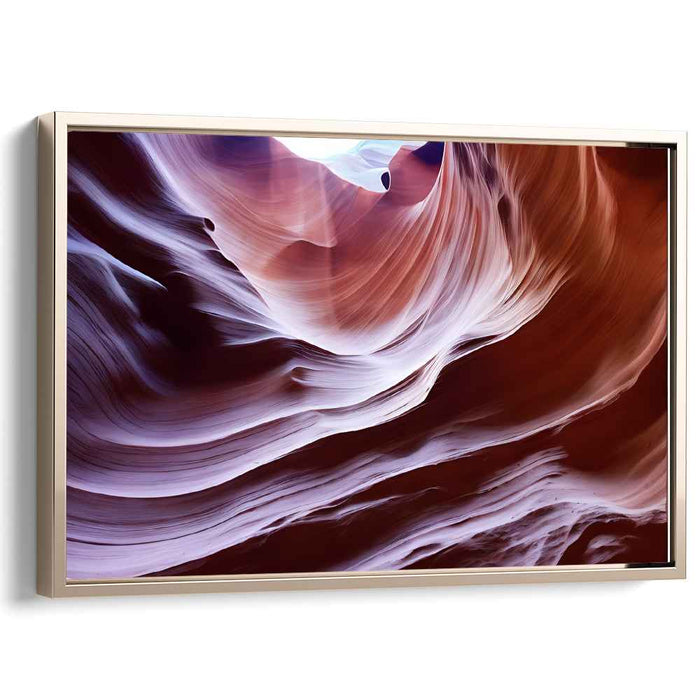 Eons Whispering Earth's Tales: Geologic Time Canyon Landscape Canvas Art