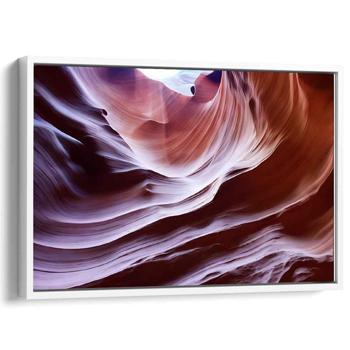 Eons Whispering Earth's Tales: Geologic Time Canyon Landscape Canvas Art