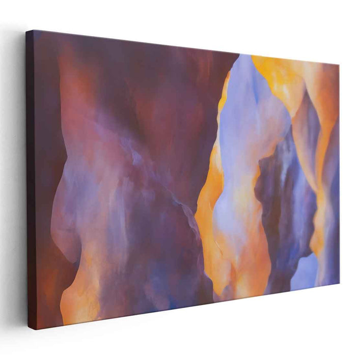 Interwoven Realities: Abstract Canvas Art of Dreamy Interplay