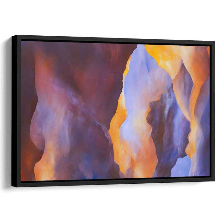 Interwoven Realities: Abstract Canvas Art of Dreamy Interplay