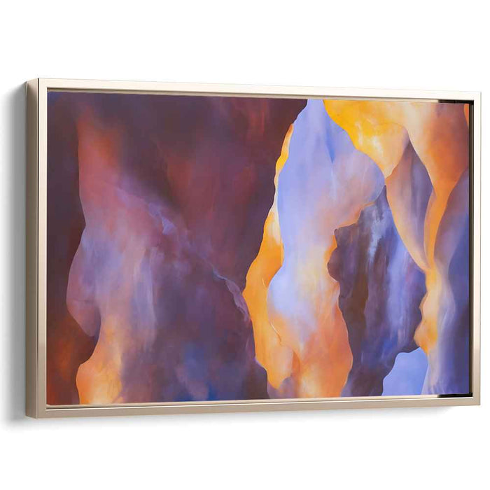 Interwoven Realities: Abstract Canvas Art of Dreamy Interplay