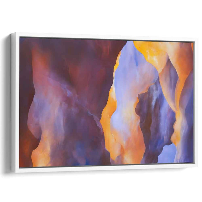 Interwoven Realities: Abstract Canvas Art of Dreamy Interplay