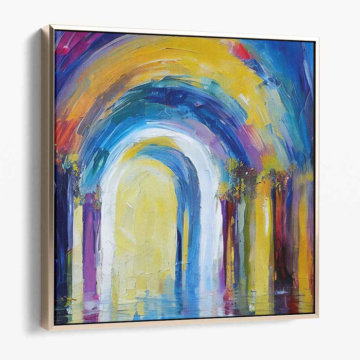 Colorful Lights Dance: A Symphony of Color and Light Canvas Art