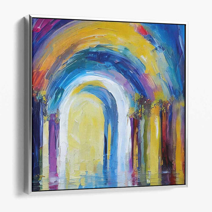 Colorful Lights Dance: A Symphony of Color and Light Canvas Art
