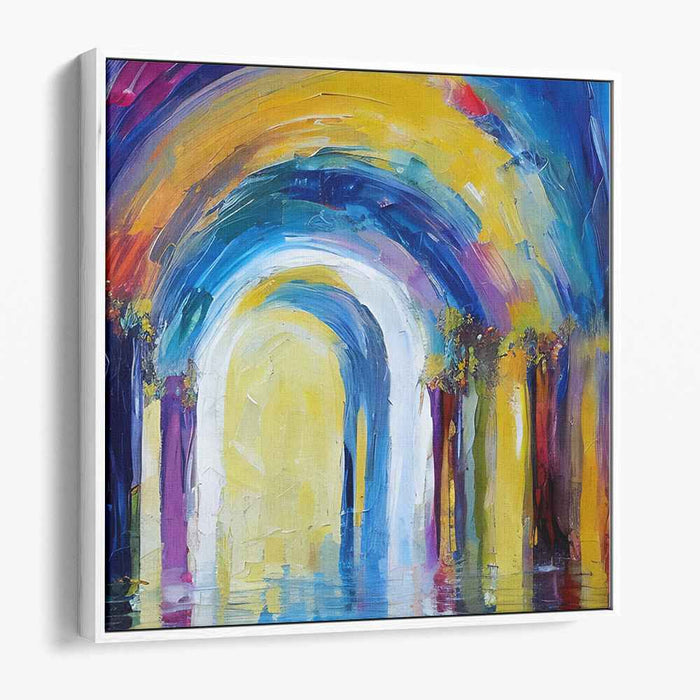 Colorful Lights Dance: A Symphony of Color and Light Canvas Art