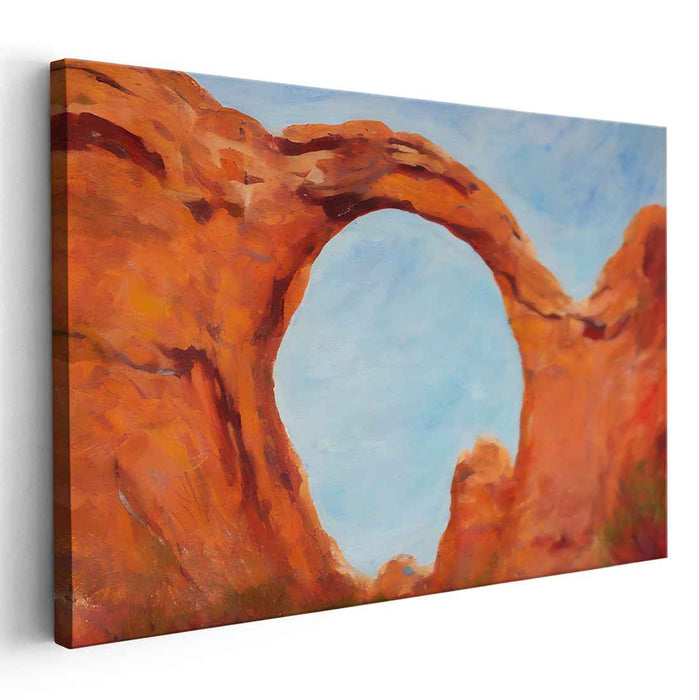 Stitching Memories: Impressionist Landscape Canvas Art Print