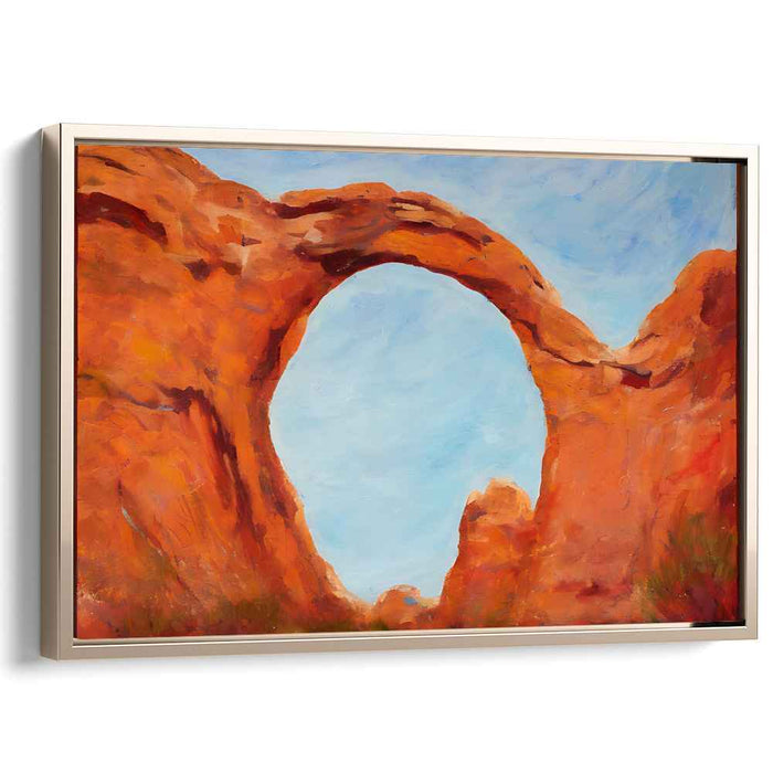 Stitching Memories: Impressionist Landscape Canvas Art Print