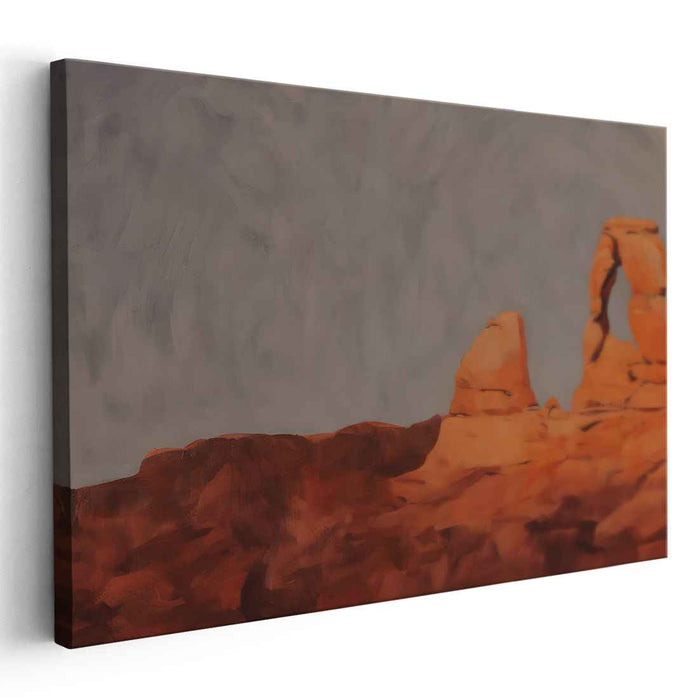 Majestic Delicate Arch: Realistic Landscape Canvas Art Print