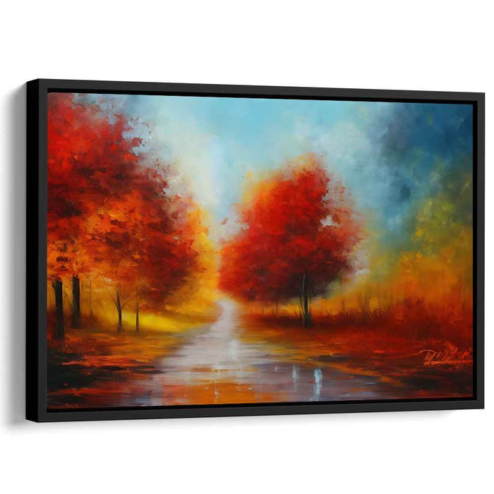 Fleeting Brushstrokes: Impressionist Landscape Canvas Art