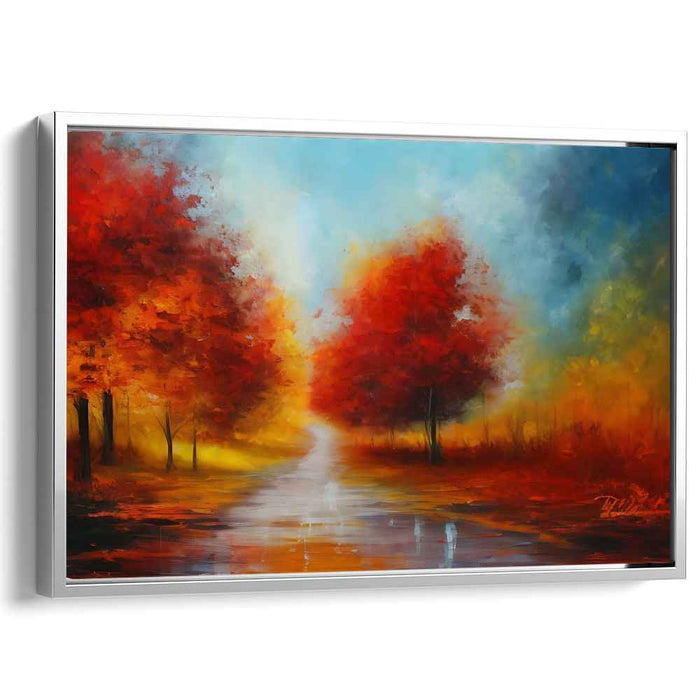 Fleeting Brushstrokes: Impressionist Landscape Canvas Art