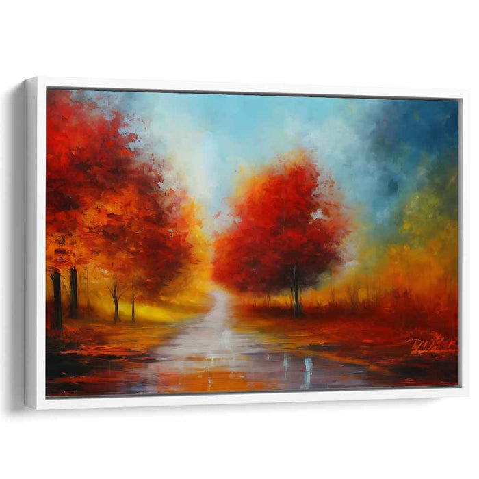 Fleeting Brushstrokes: Impressionist Landscape Canvas Art