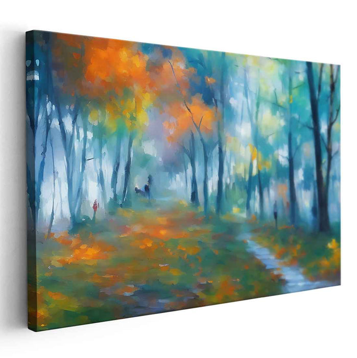 Dawn's Gentle Glow: Tranquil Morning Light Canvas Art Print