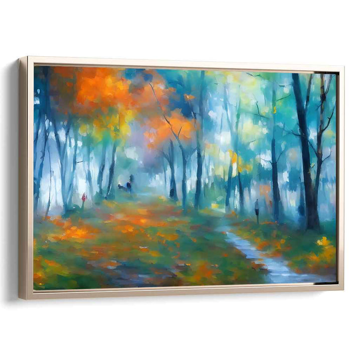 Dawn's Gentle Glow: Tranquil Morning Light Canvas Art Print