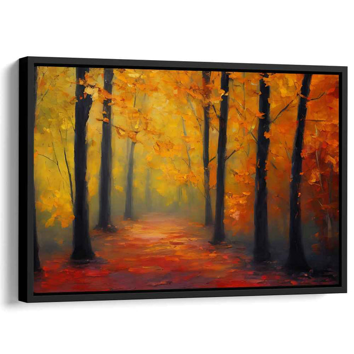 Enchanted Forest: Serene Forest Landscape Canvas Art Print
