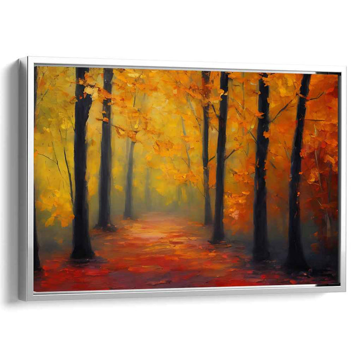 Enchanted Forest: Serene Forest Landscape Canvas Art Print