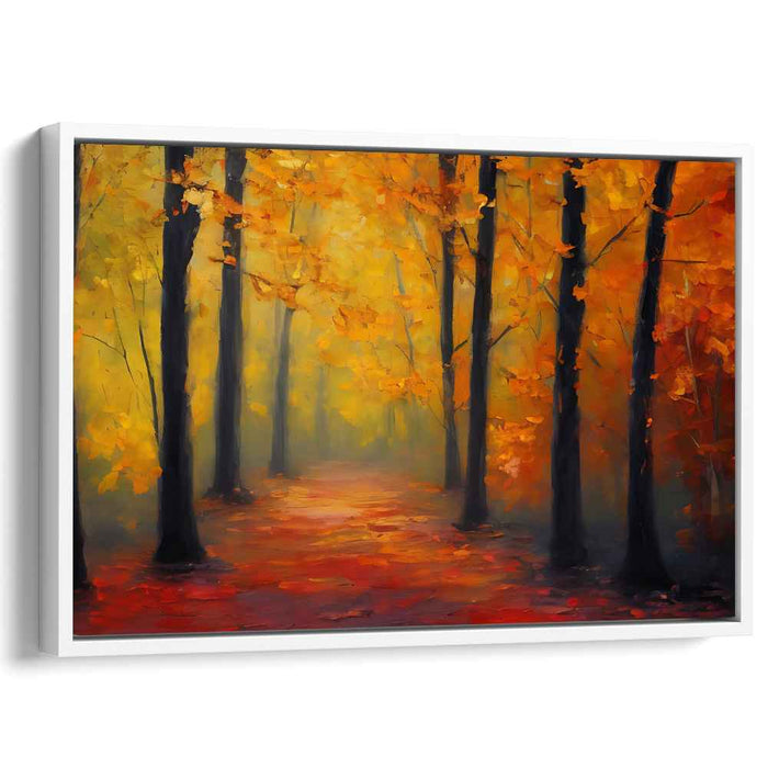Enchanted Forest: Serene Forest Landscape Canvas Art Print