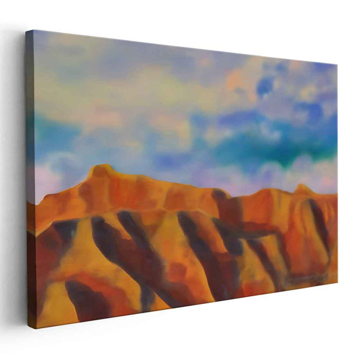 Vivid Edge: A Vivid Landscape Canvas Art Print