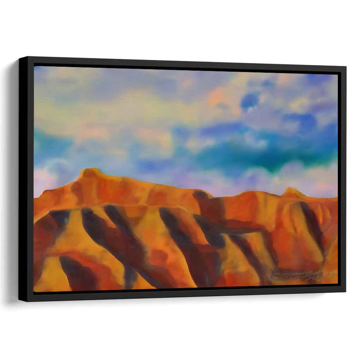 Vivid Edge: A Vivid Landscape Canvas Art Print